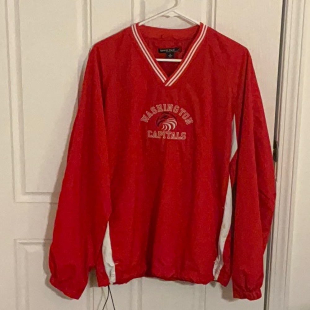Sport Tek NHL Washington Capitals Men’s Pullover/Windbreaker  Size M